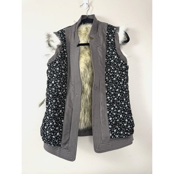 Rebecca Taylor Faux Fur Vest Small Apres Ski Winter Layering Luxe Cozy - Picture 5 of 10